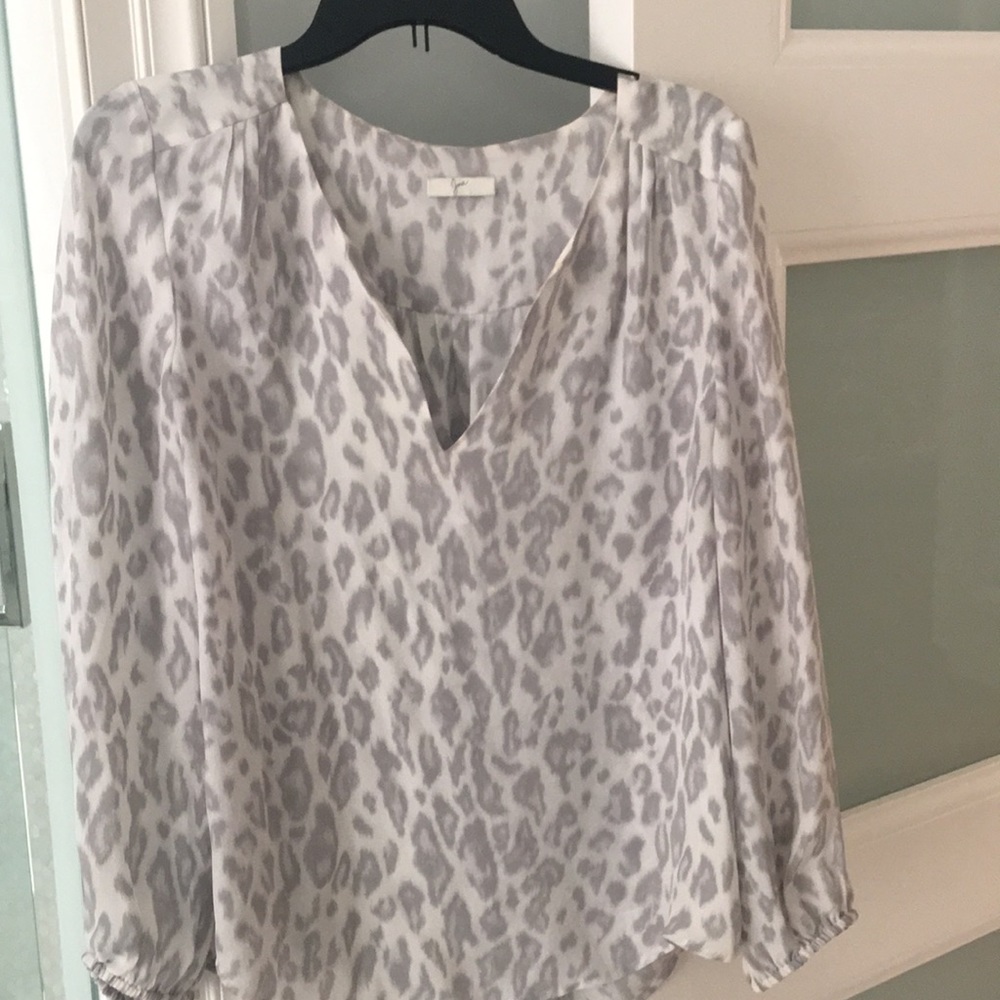 Joie silk blouse size lg